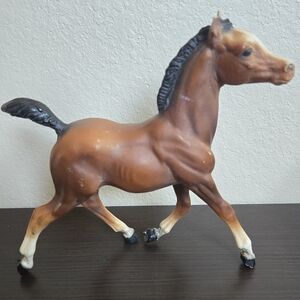 Vintage Breyer Horse Traditional Running Foal Bay 1980s 8x7